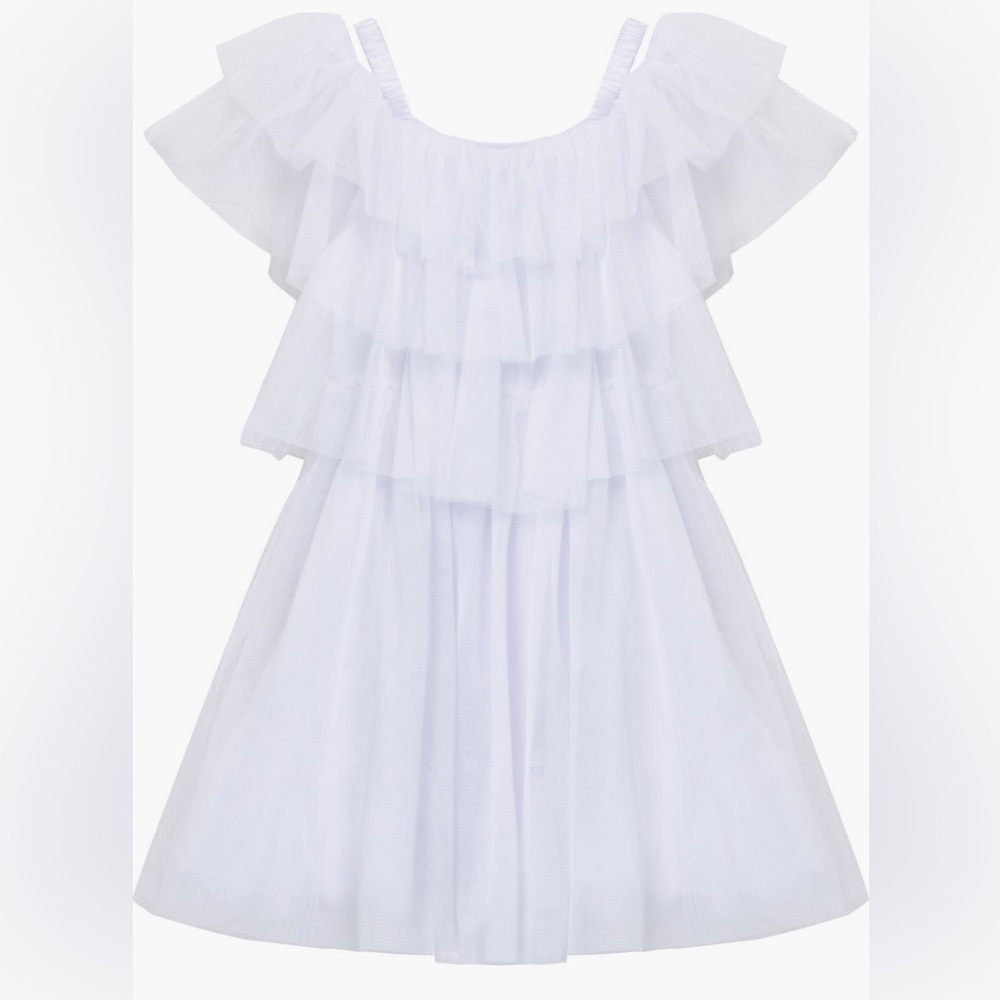 Habitat White Layered Kids Casual Dress